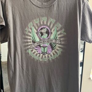 Vintage-Style Graphic Tee with Pastel Wings